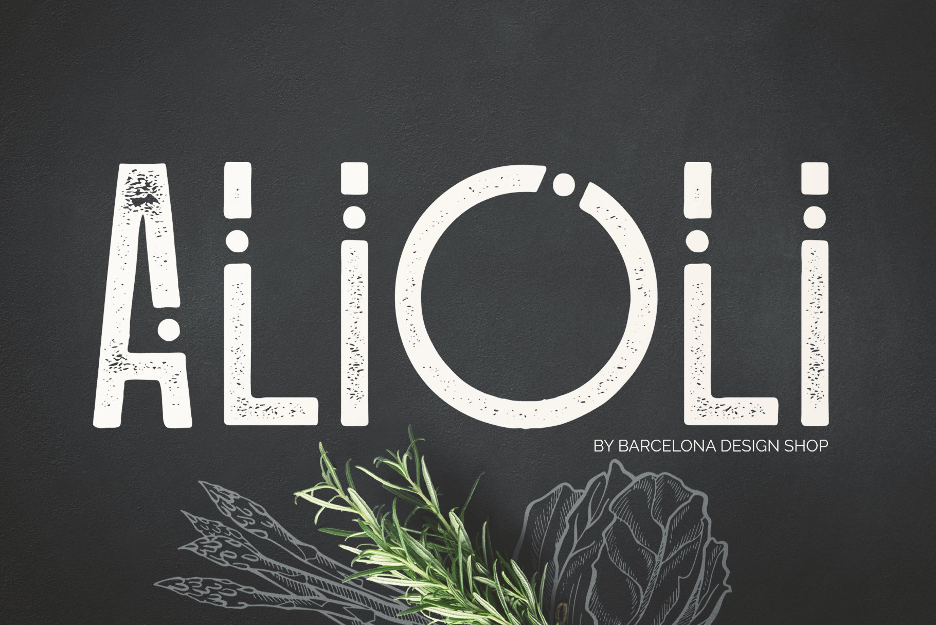 Download Alioli Texture Font Free - Unique Artistic Style