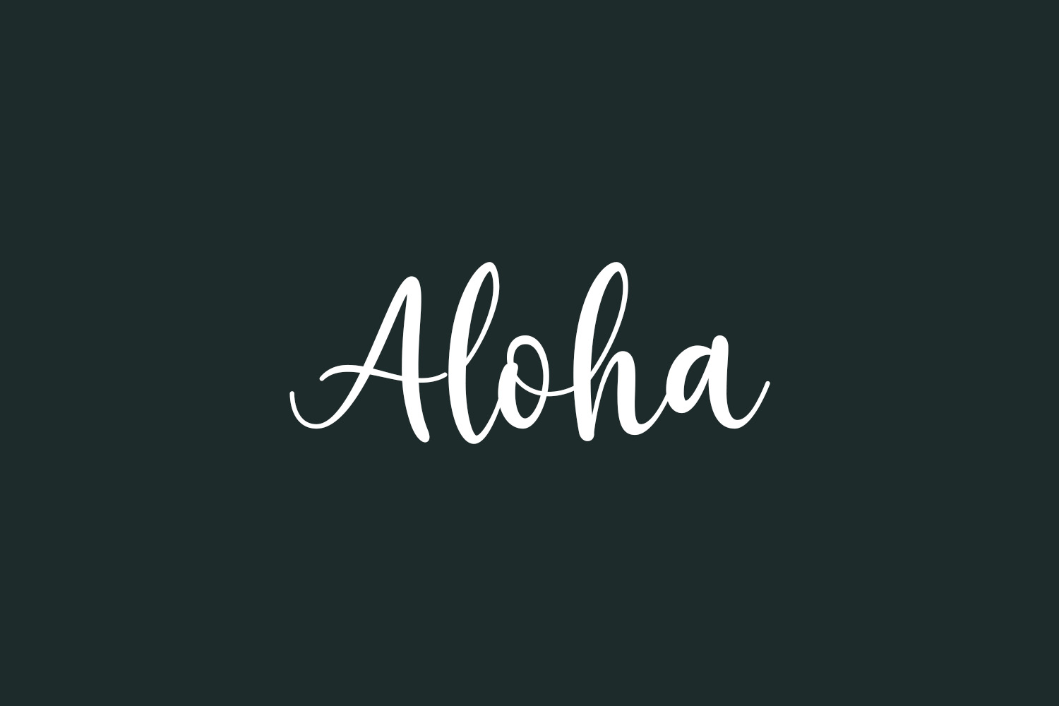 Скачайте бесплатно шрифт Aloha - теплый и дружелюбный стиль