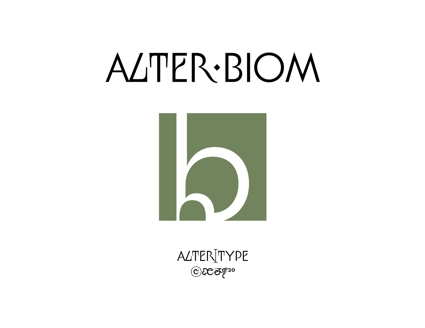 Download Alter Biom Font Free - Unique Biomorphic Design