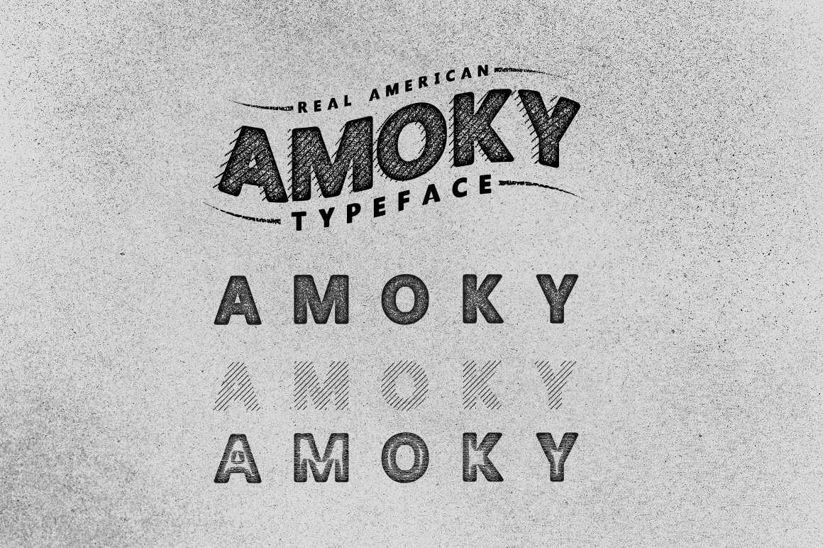 Скачайте бесплатно шрифт Amoky Typeface - уникальный стиль для вашего дизайна