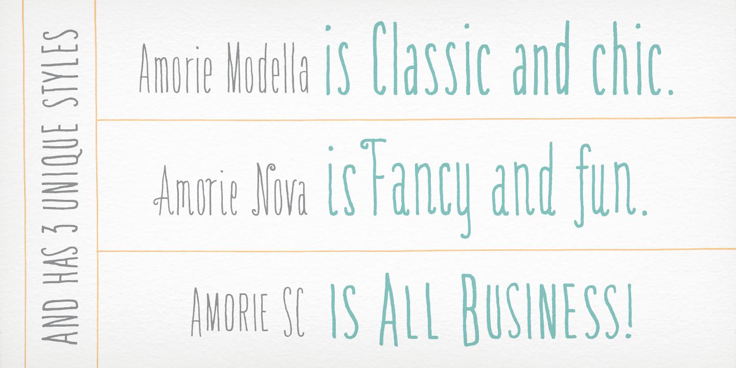 Download Amorie Modella Font Family Free - Stylish & Versatile