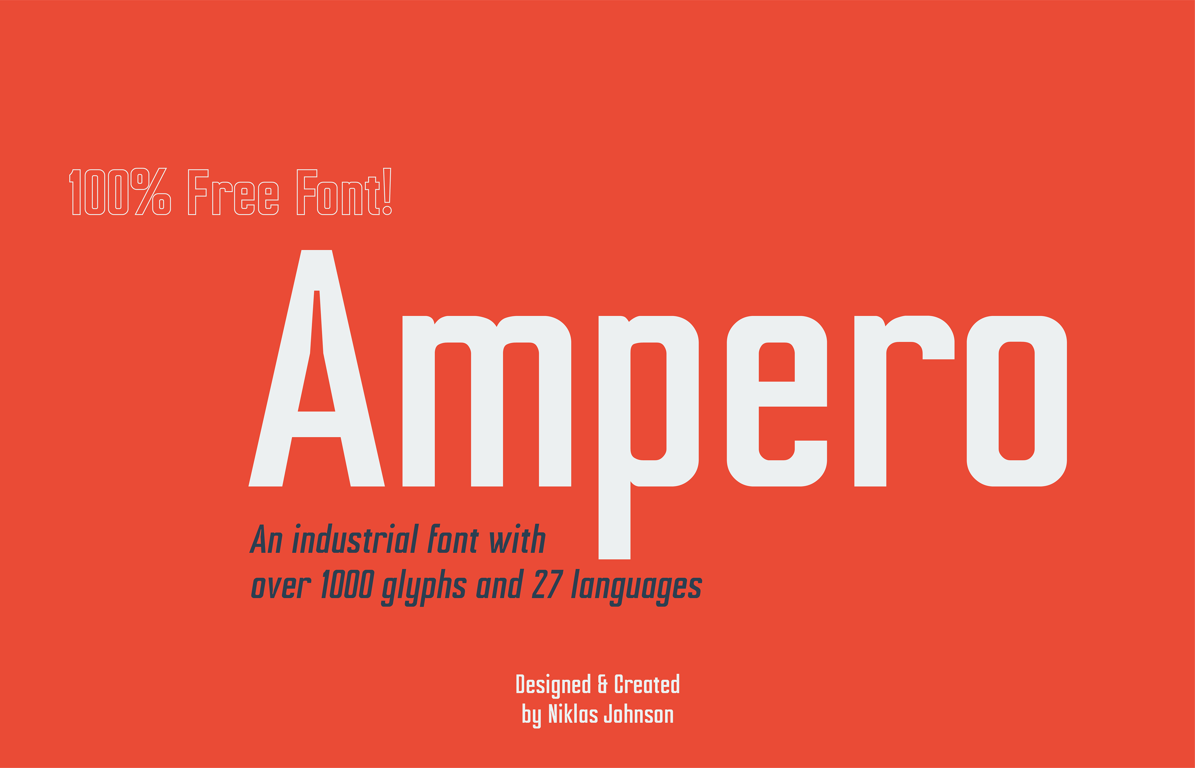 Download Ampero Font Free - Modern Sans Serif Style