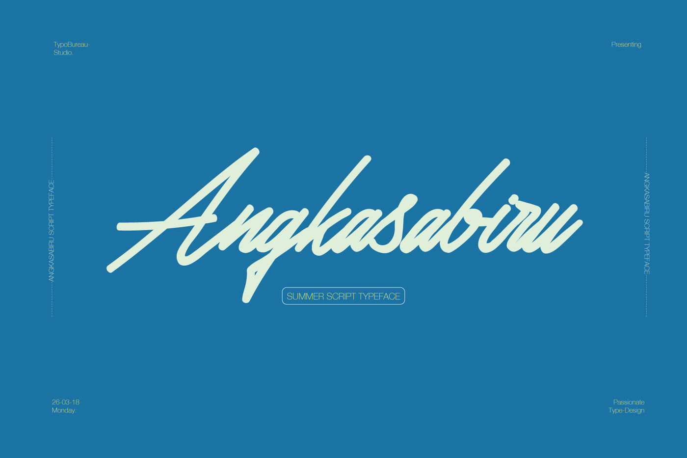 Download Angkasabiru Font Free - Unique Modern Typography