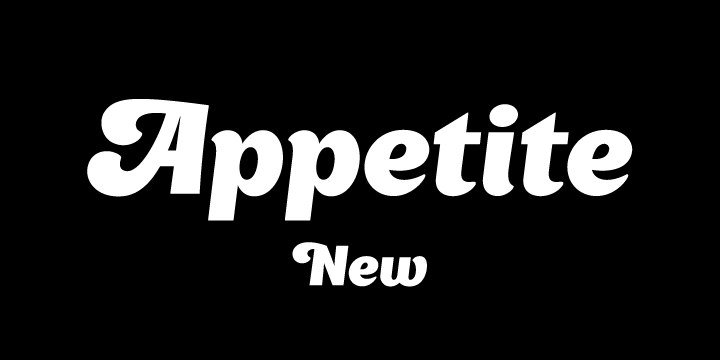 Скачайте шрифт Appetite New - стильный шрифт для креативных проектов