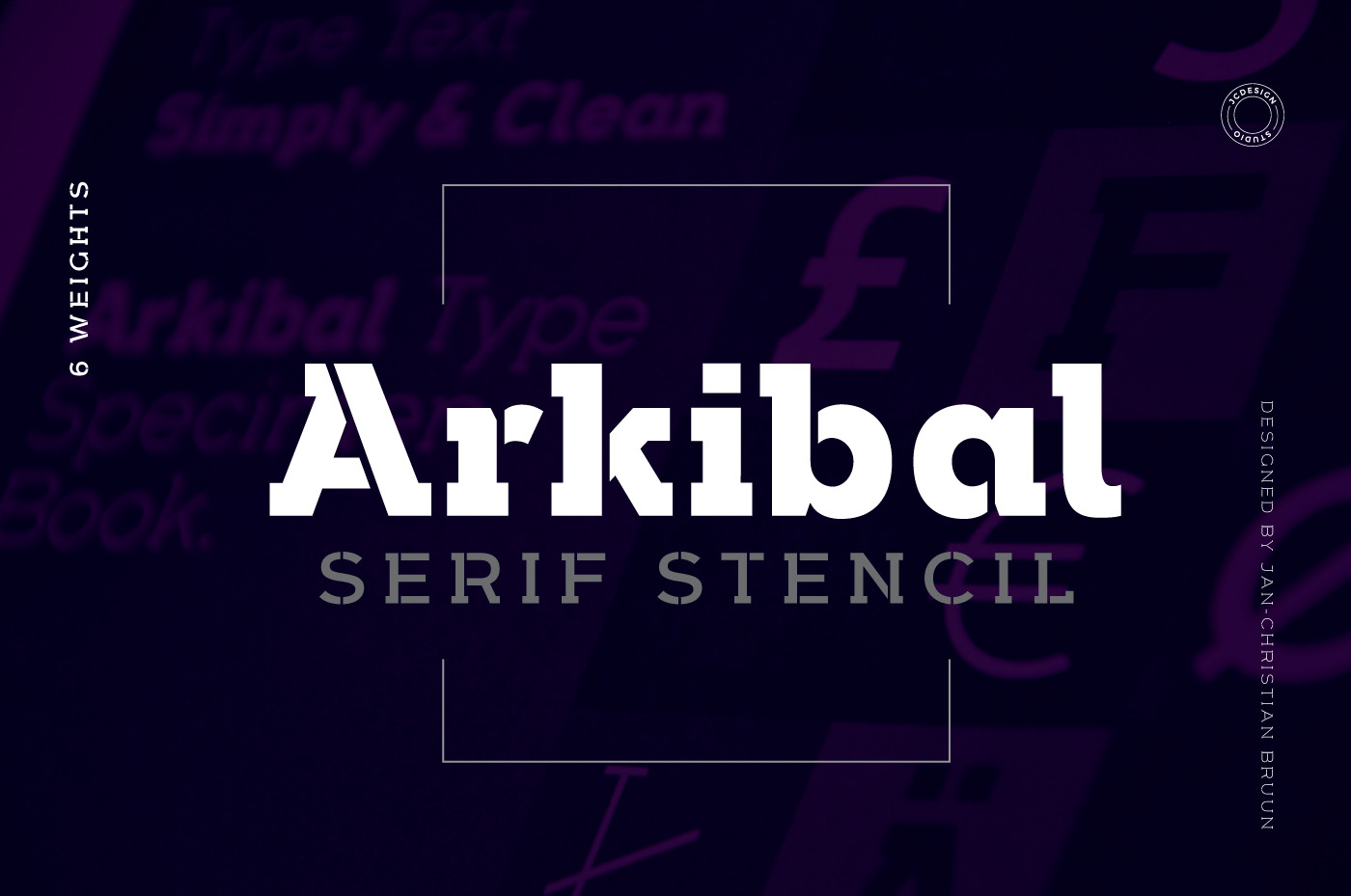 Скачайте бесплатный шрифт Arkibal Stencil Serif - современный и стильный