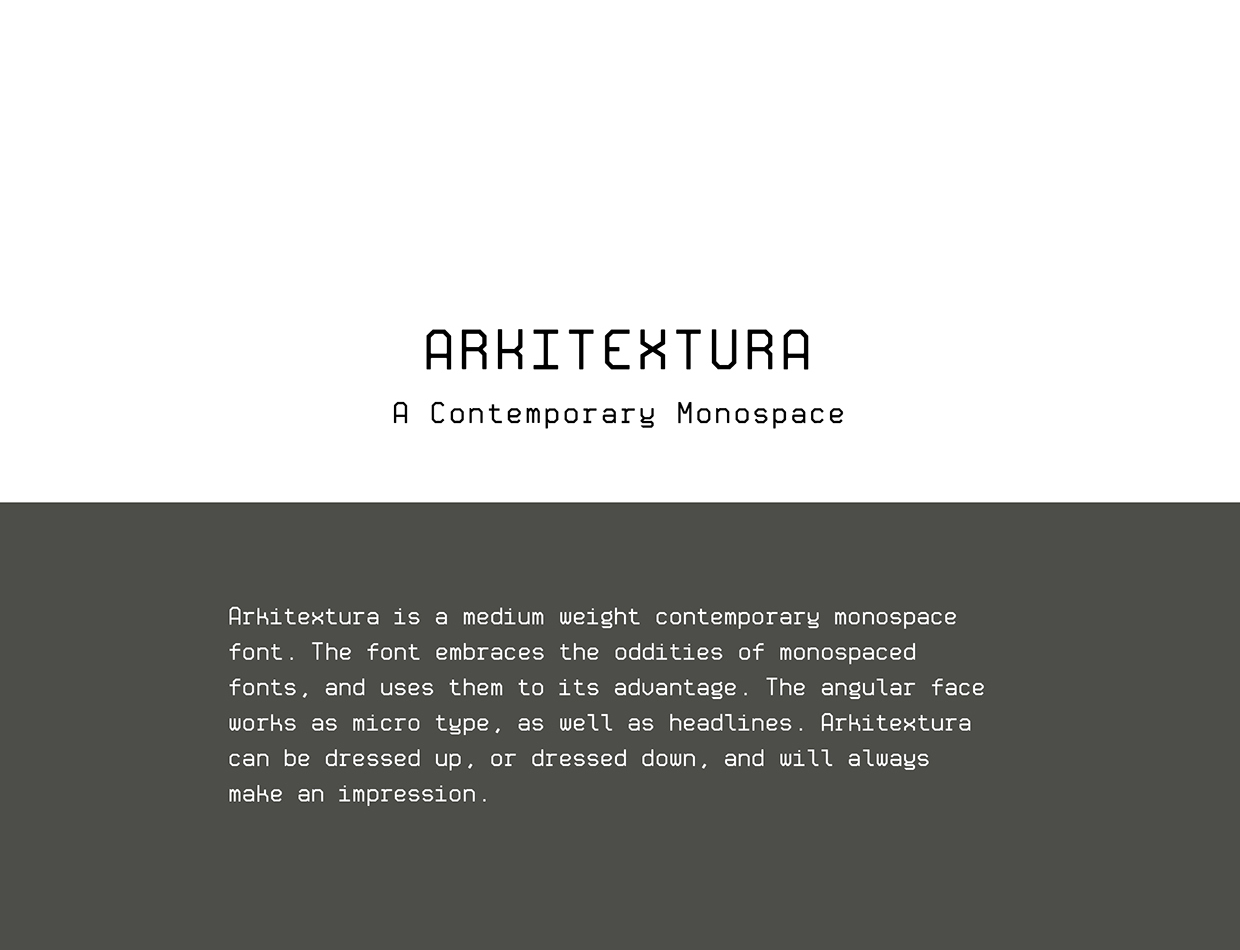 Download Arkitextura Font Free - Modern Geometric Design