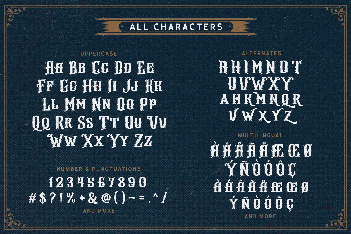 Download Arlington Layered Ornaments Free - Decorative Font