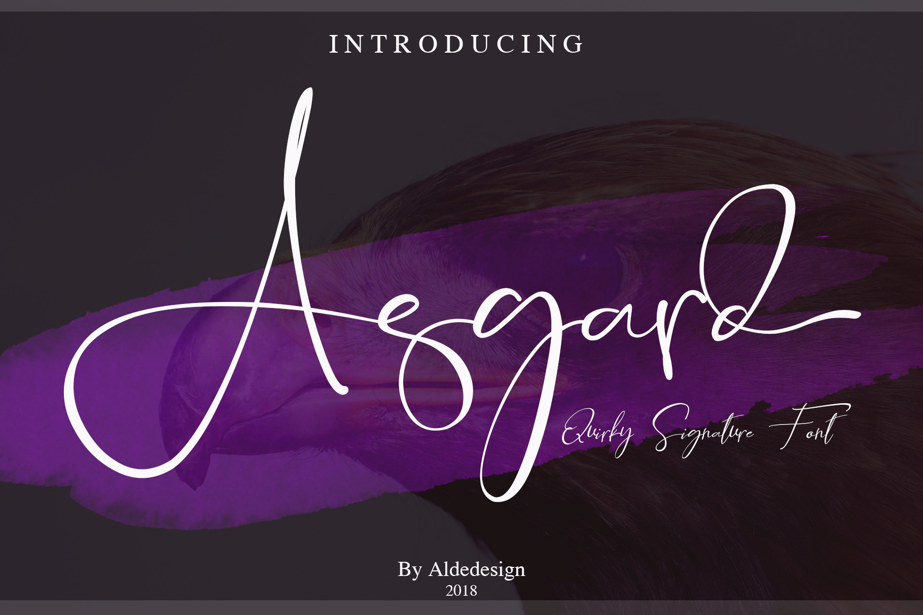 Скачайте бесплатно шрифт Asgard Signature - элегантный каллиграфический шрифт