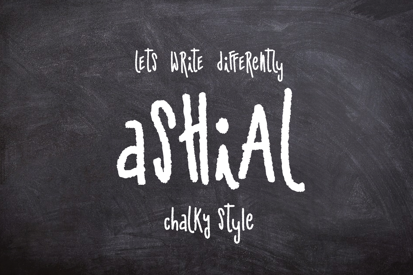 Download Ashial Chalky Style Font Free - Unique Handwritten Look