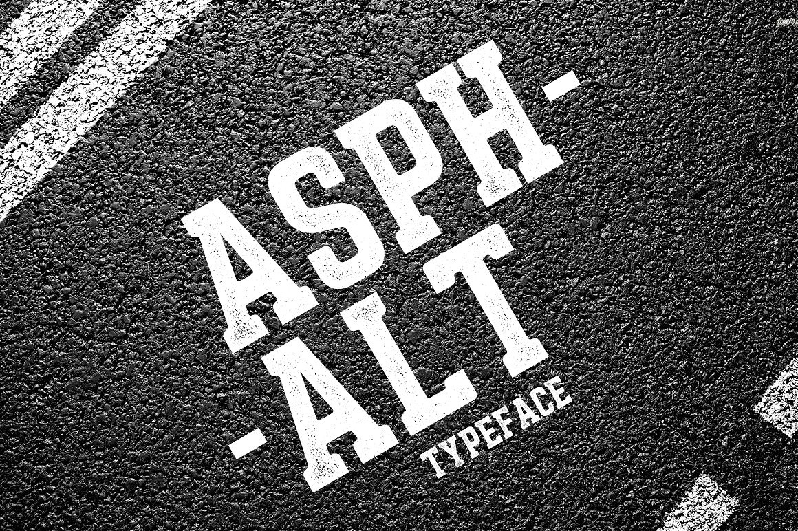 Скачайте бесплатно шрифт Asphalts Typeface - стильный и современный