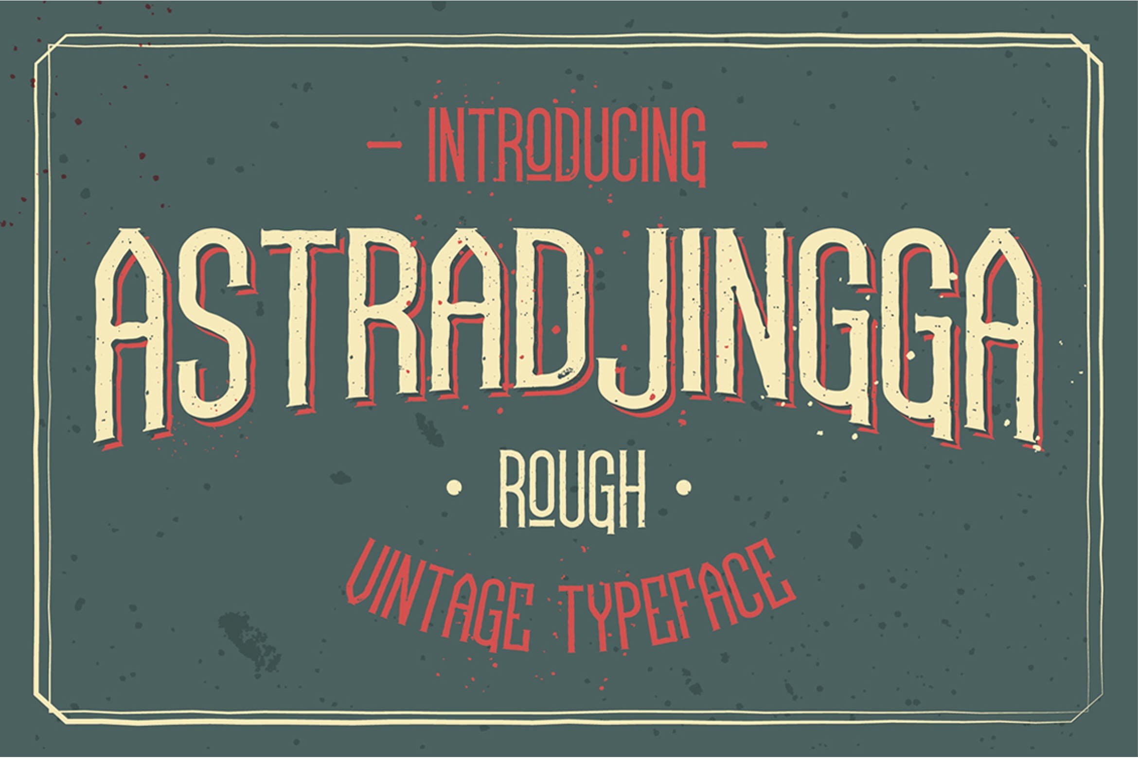 Download Astradjingga Rough Free - Unique Rustic Font