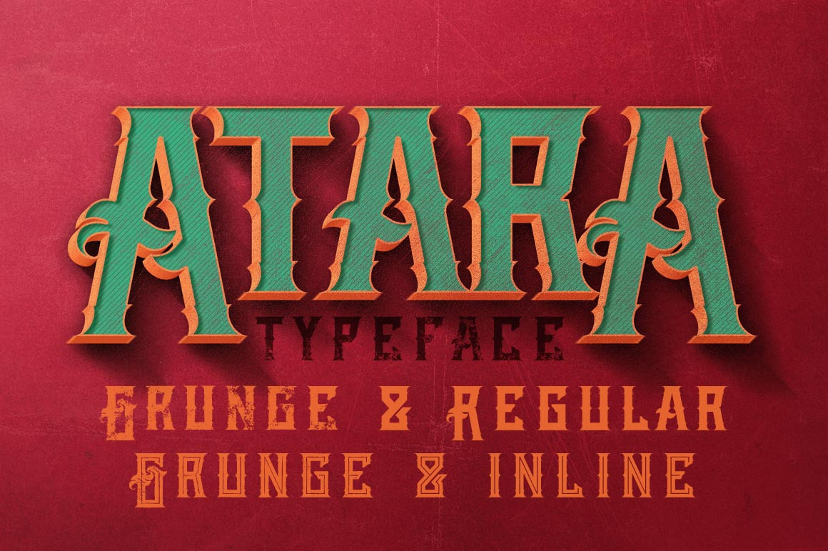 Скачайте бесплатно шрифт Atara Vintage Style - уникальный ретро-дизайн