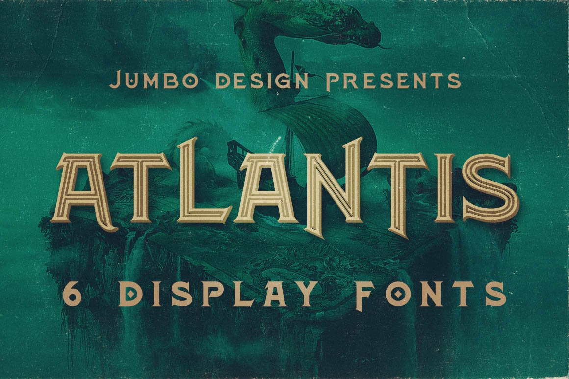 Скачайте бесплатно шрифт Atlantis Vintage Style - изысканный ретро-дизайн