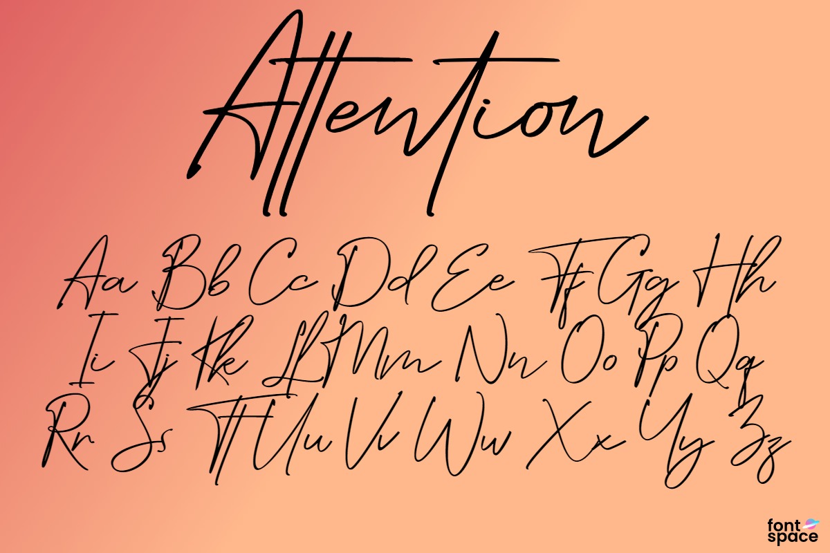 Download Attention Font Free - Bold and Engaging Typeface