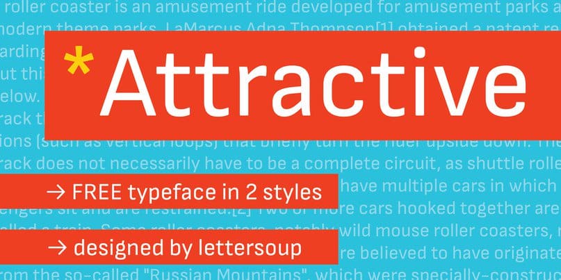 Download Attractive Font Free - Stylish & Versatile Design