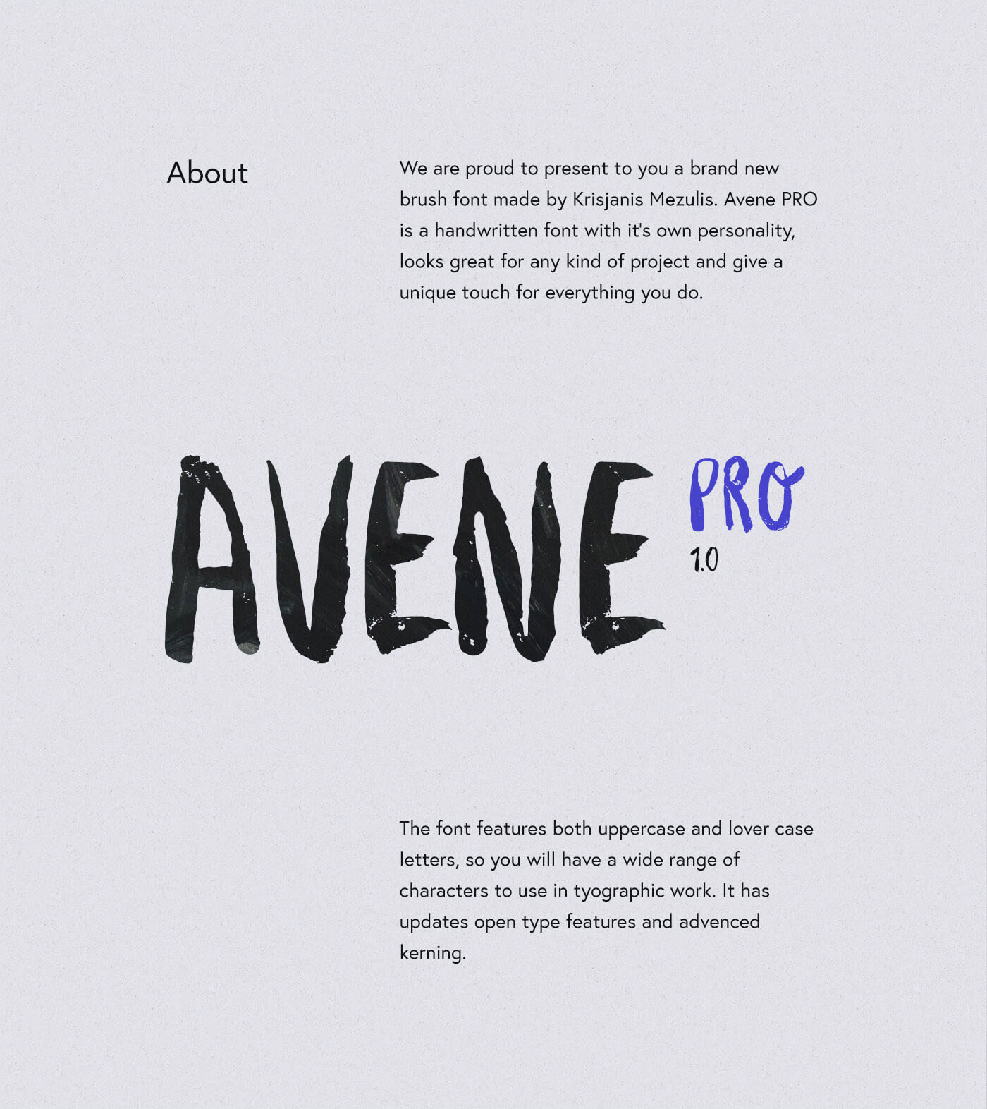 Download Avene PRO Brush Font Free - Stylish and Versatile