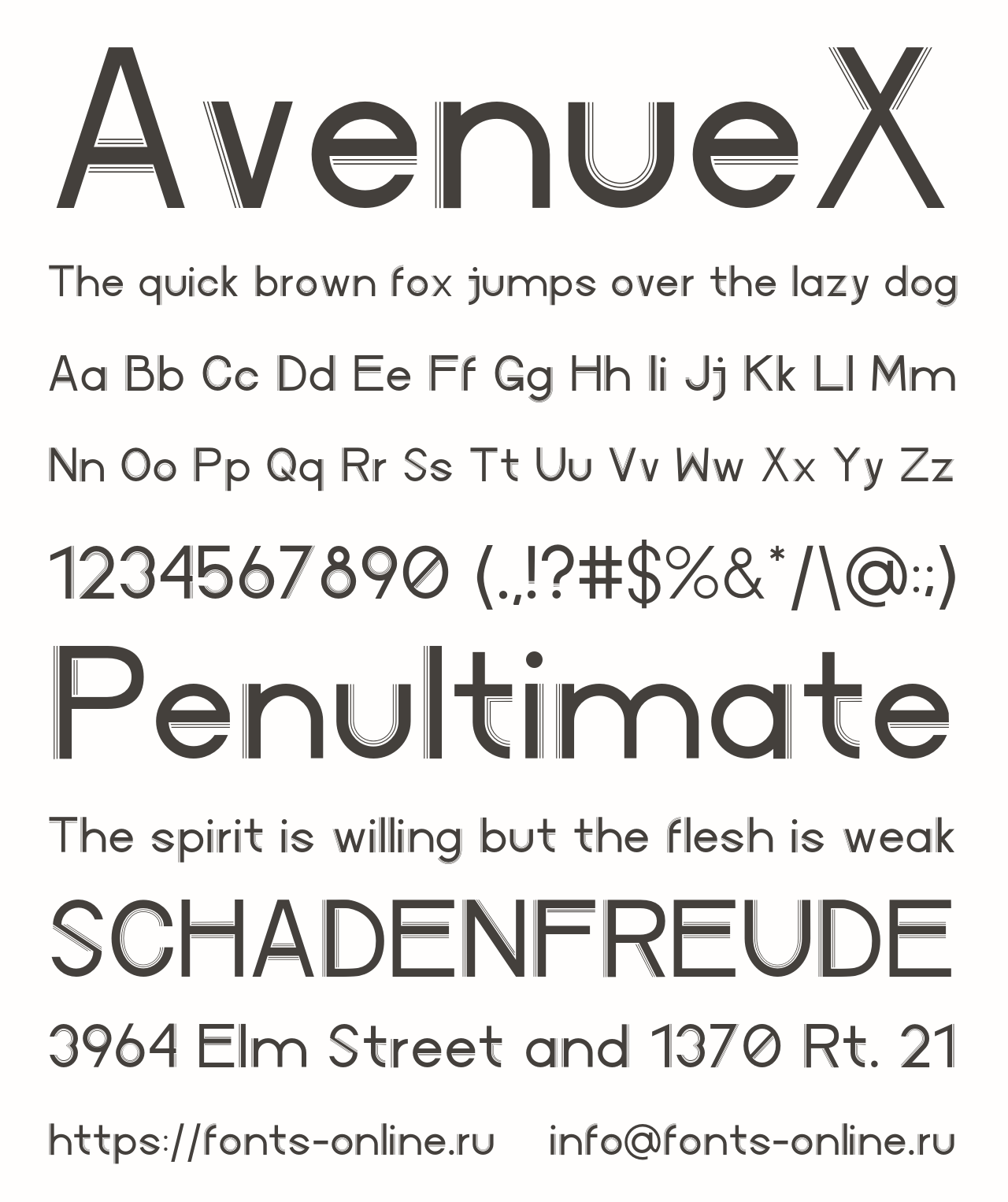 Download AvenueX Font Free - Modern and Stylish Typeface