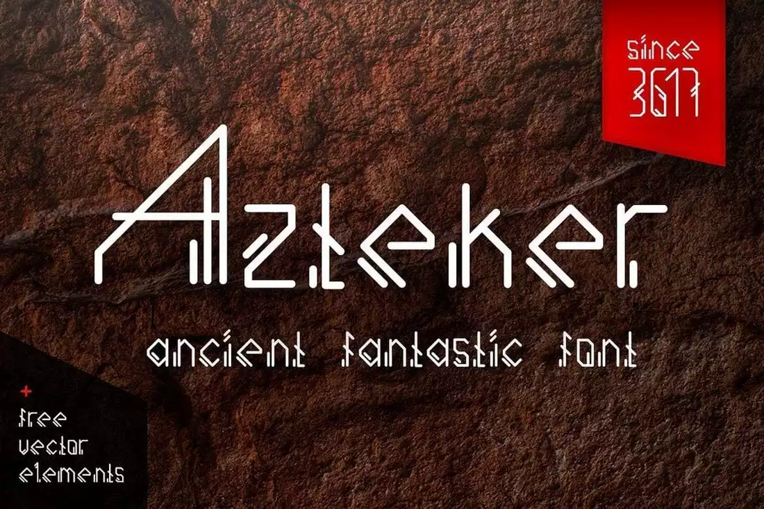 Download Azteker Font Free - Ancient Fantastic Design