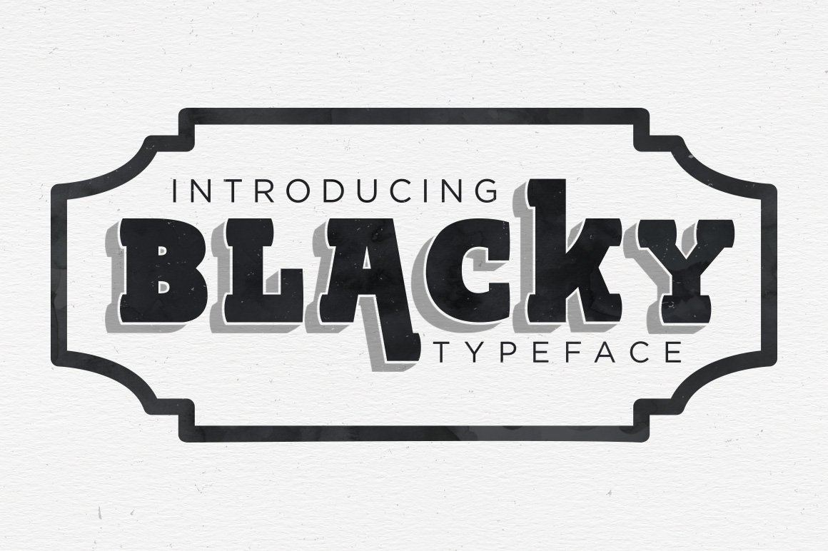 Скачайте бесплатно шрифт BLACKY Typeface - стильный и выразительный