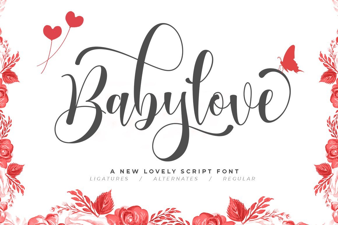 Kostenlos herunterladen: Babylove - Verspielte und charmante Schriftart