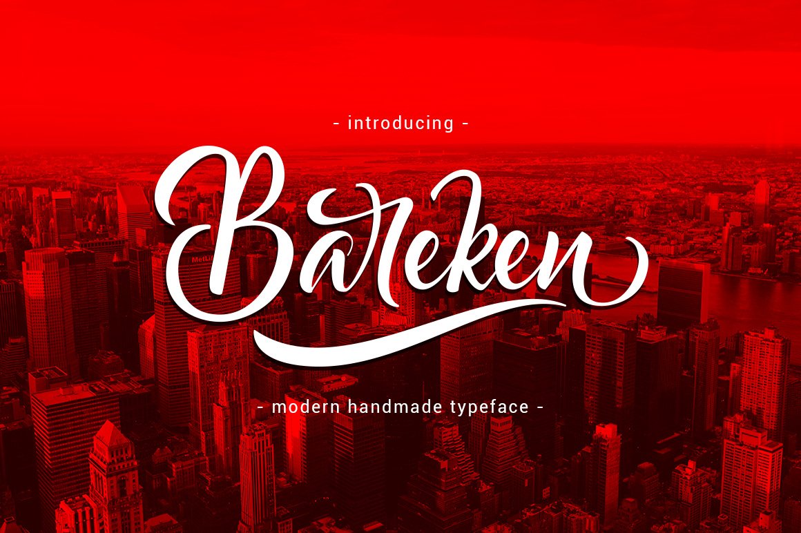 Kostenlos Bareken Schriftart herunterladen - Einzigartige moderne Eleganz