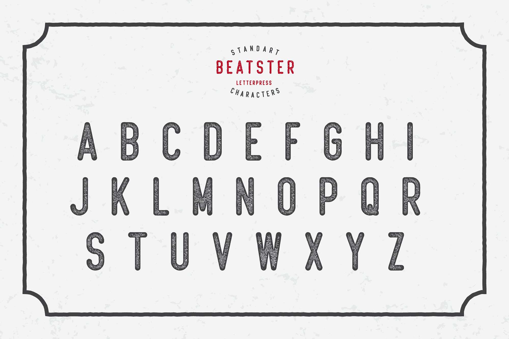 Laden Sie die Beatster Schriftart kostenlos herunter - Modern und Dynamisch