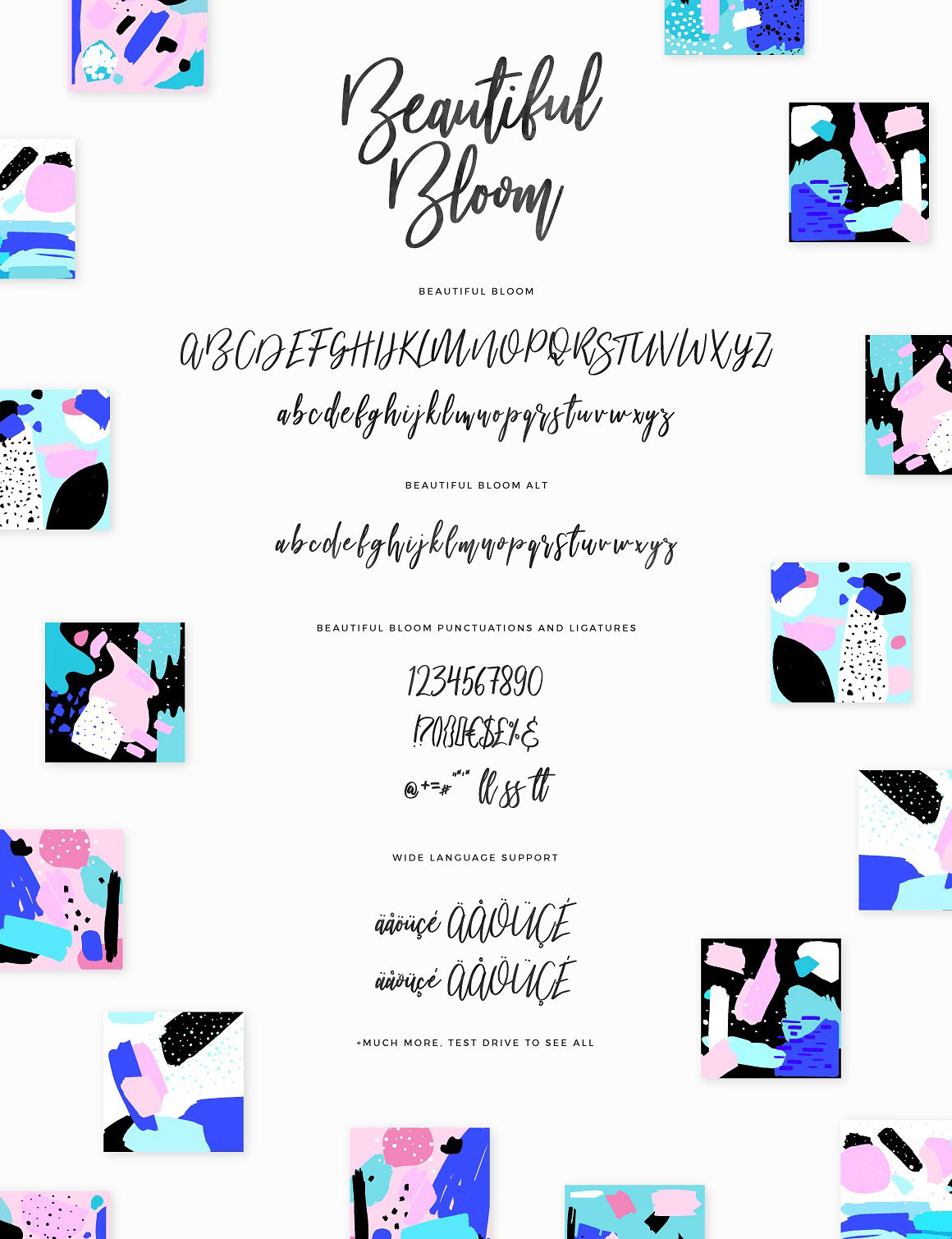 Download Beautiful Bloom Font Free - Elegant Floral Style