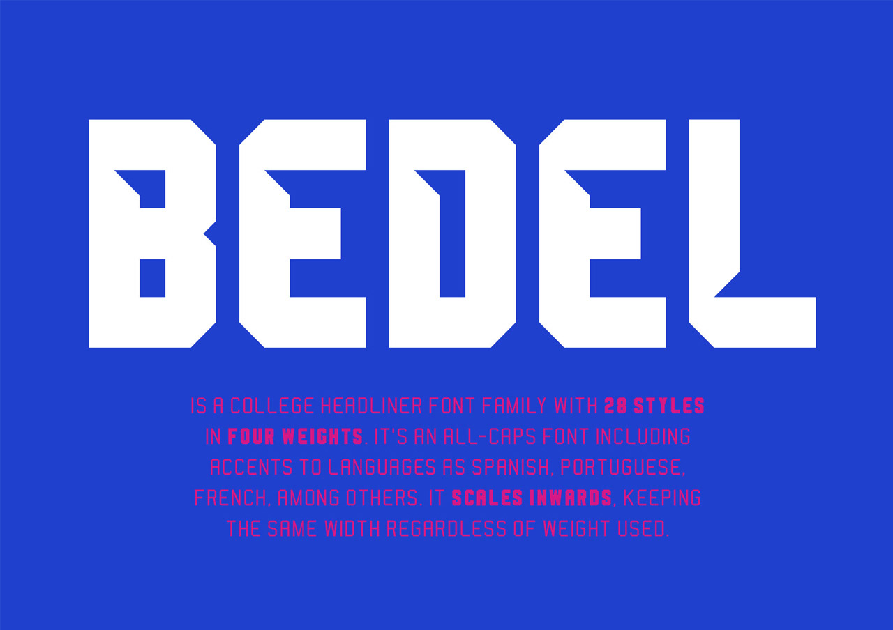 Download Bedel Font Free - Stylish & Versatile Typeface