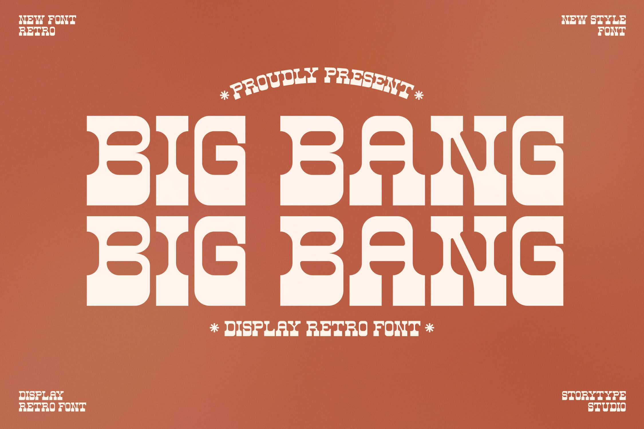 Скачайте Bigbang Typeface - современный шрифт для креативных проектов