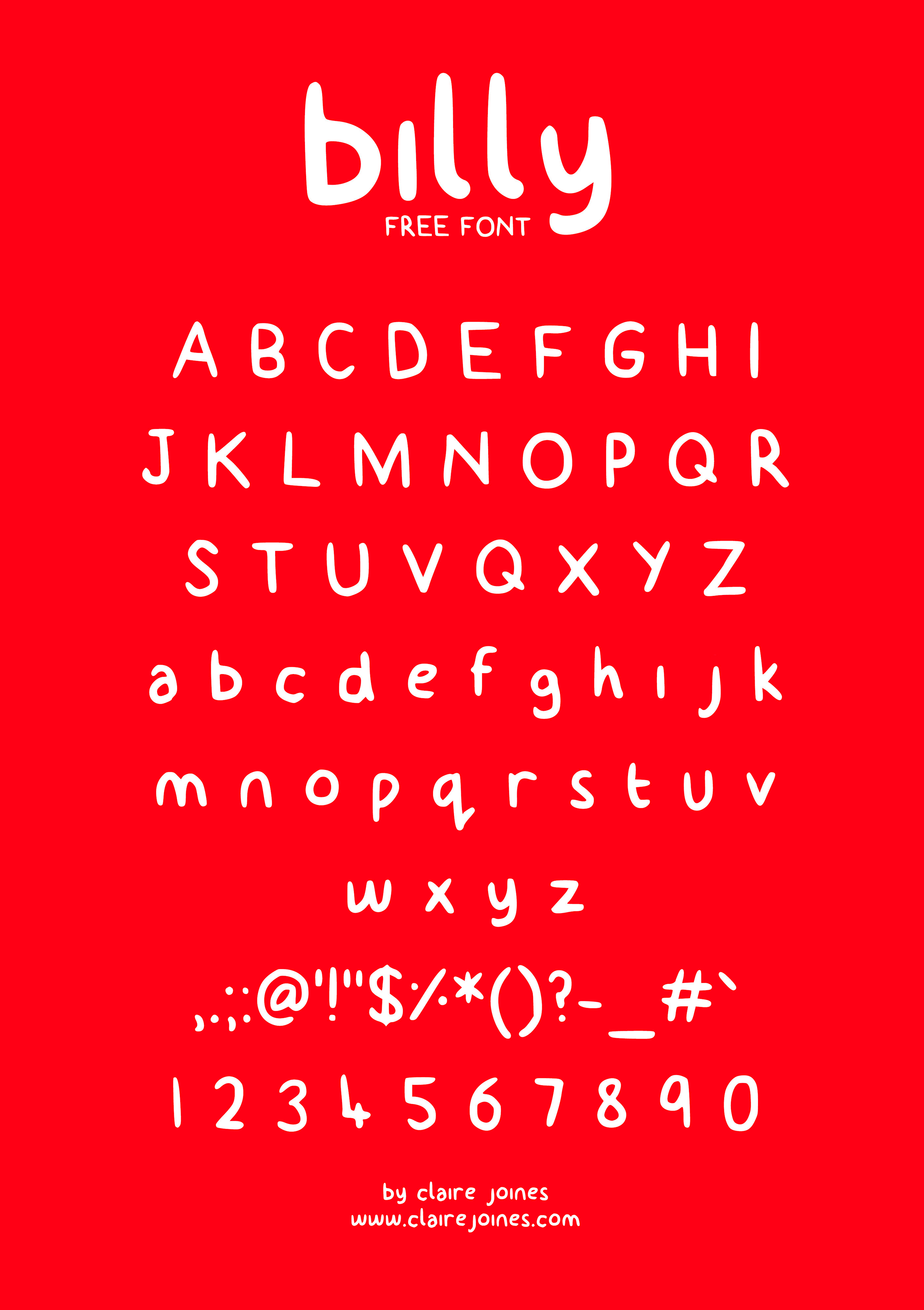 Download Billy Font Free - Stylish and Versatile Typeface