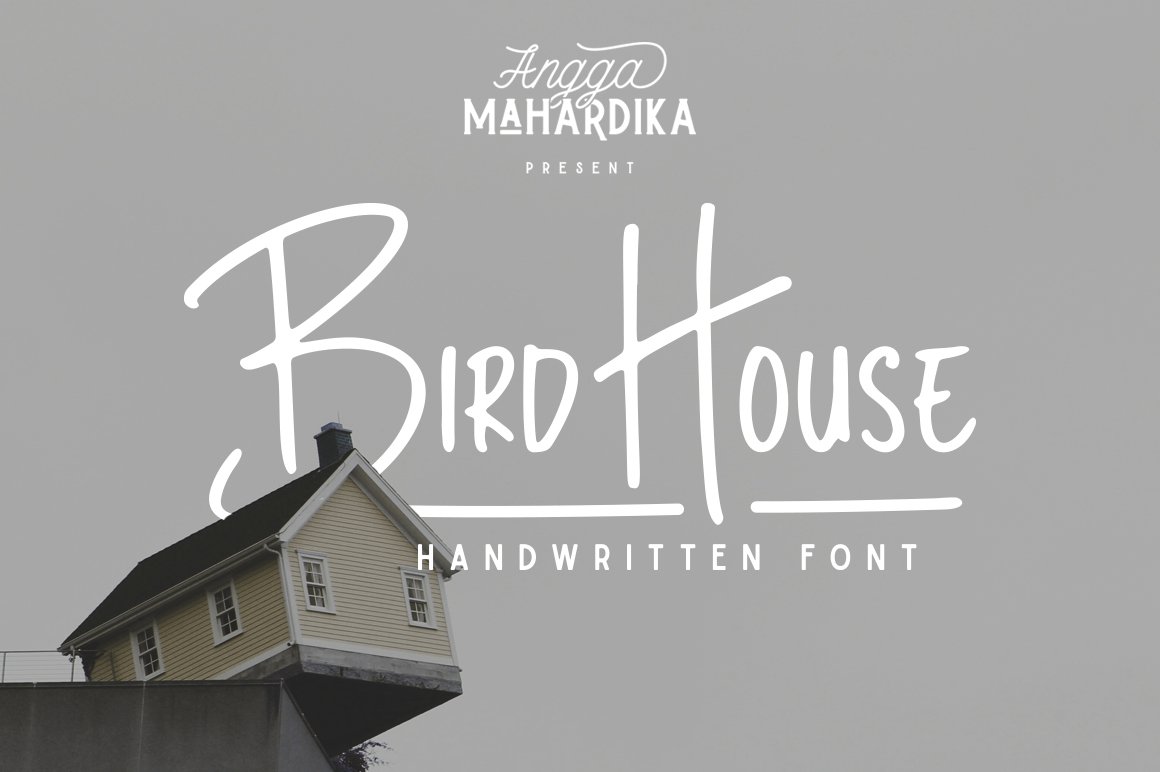 Free Bird House Font Download - Whimsical Nature Style