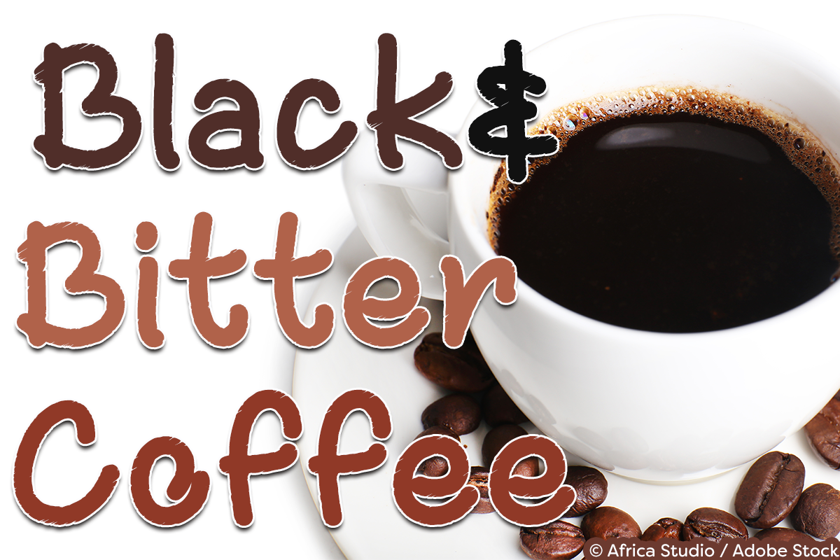 Kostenloser Download der Black and Bitter Coffee Schriftart – Einzigartige Typografie