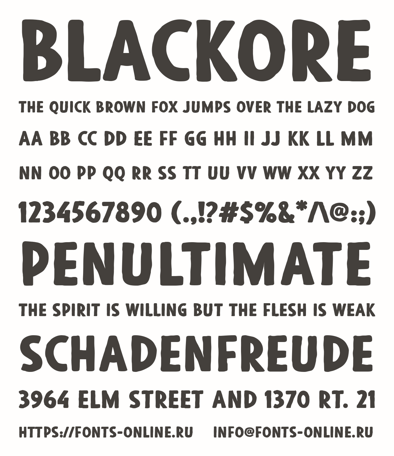 Download Blackore Font Free - Bold & Modern Style