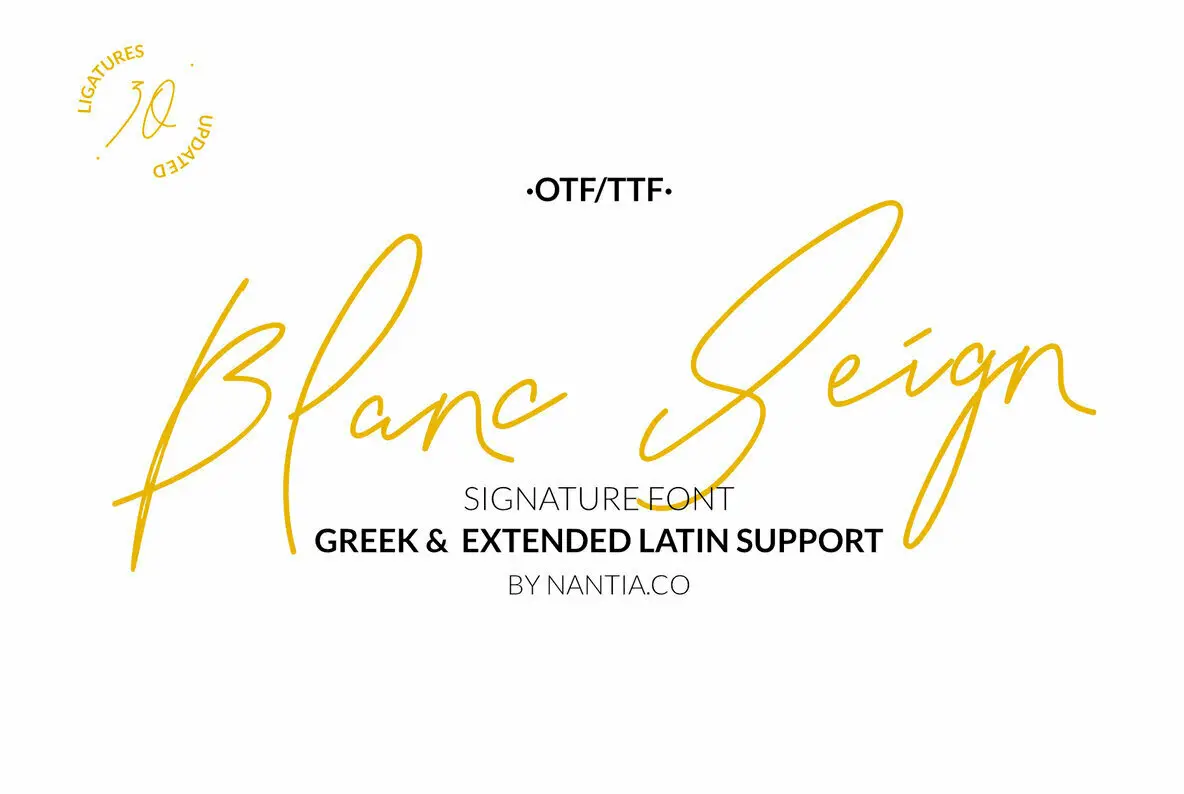 Download Blanc Seing Font Free - Elegant and Versatile Design