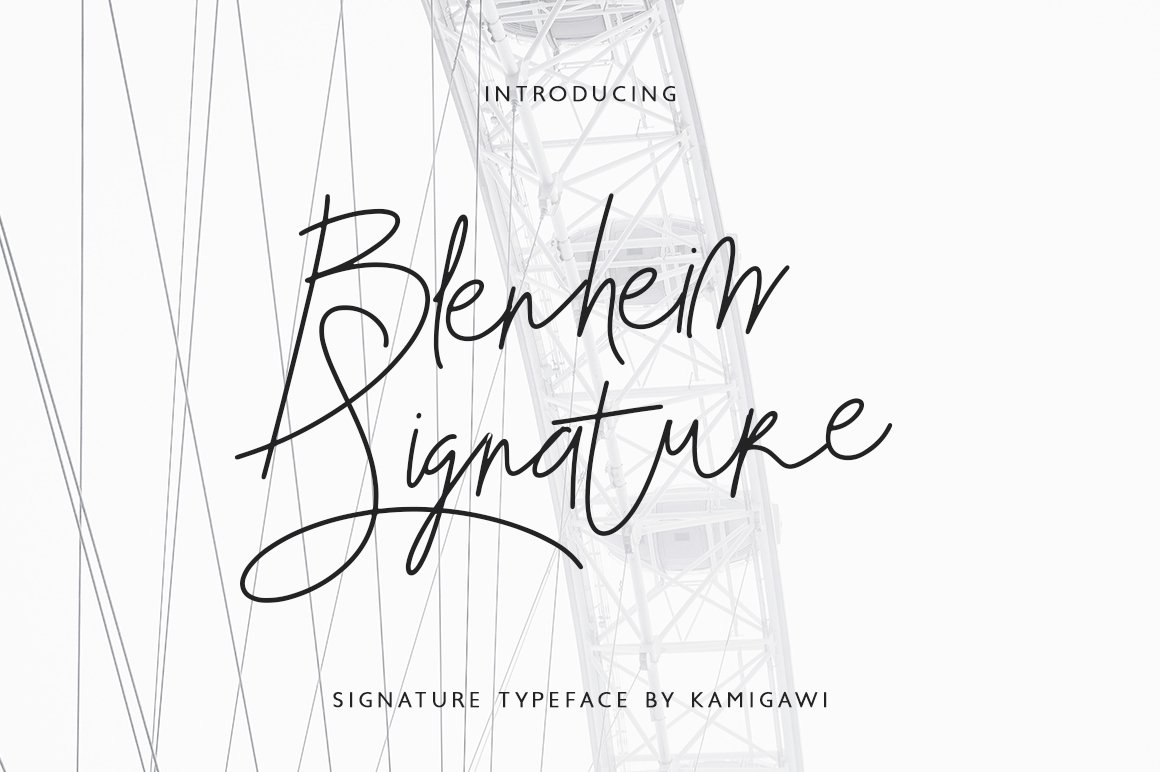 Скачайте шрифт Blenheim Signature - Уникальный каллиграфический стиль