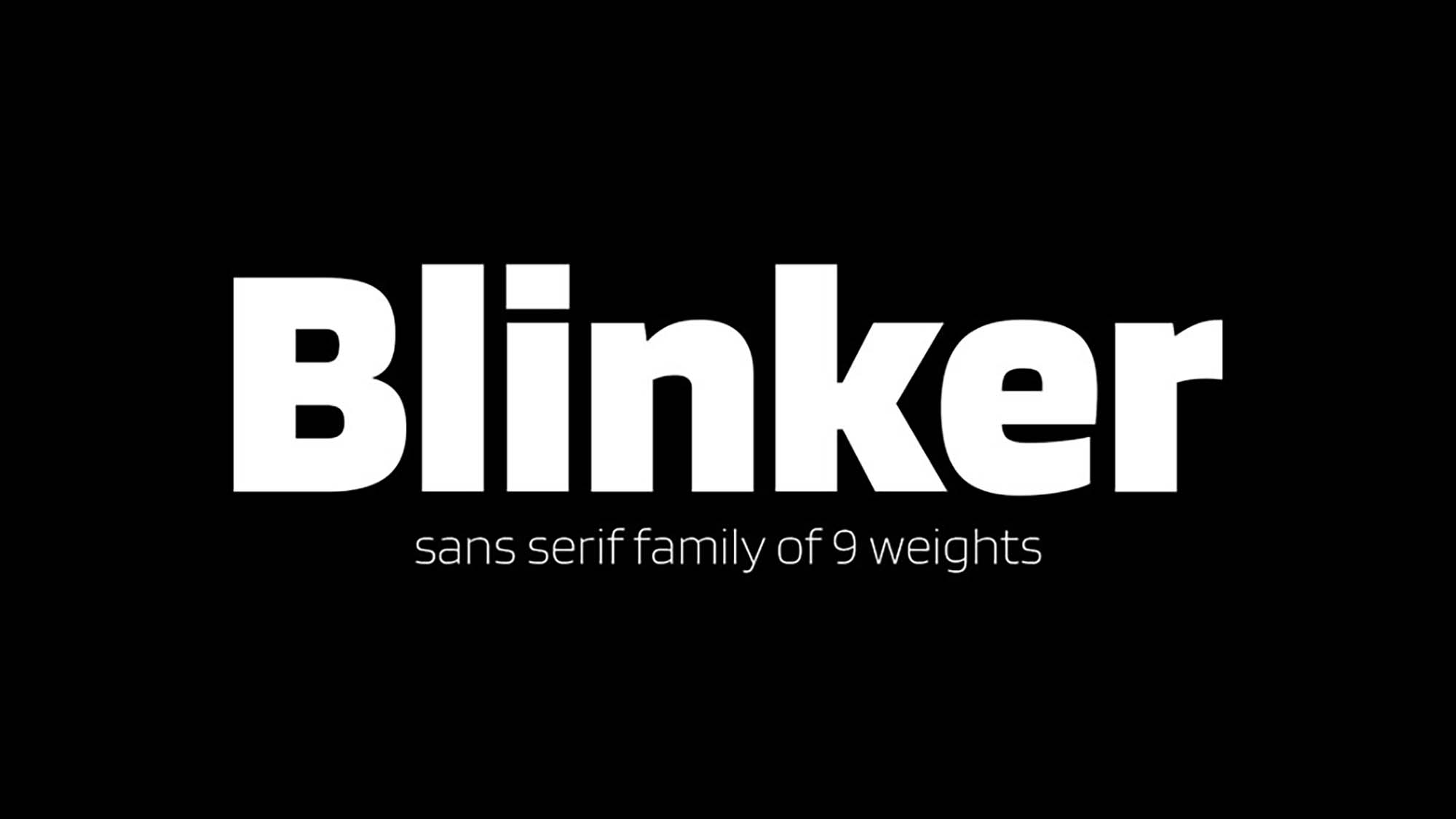 Laden Sie die Blinker Schriftart kostenlos herunter - Verspielt und Modern