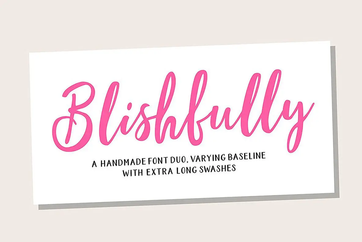 Download Blishfully Duo Font Free - Playful Duo Style