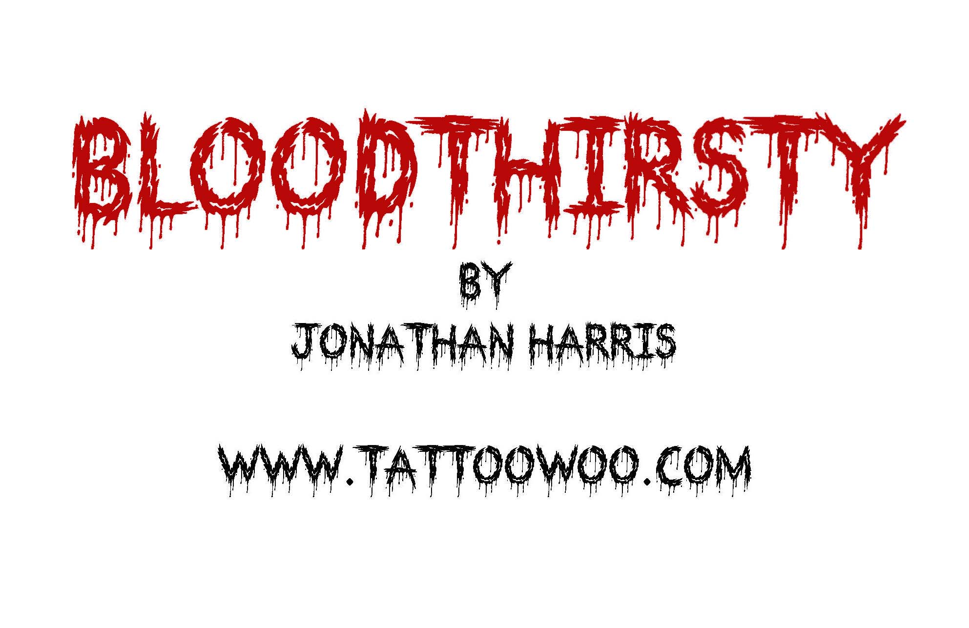 Download Bloodthirsty Font Free - Edgy Horror Style