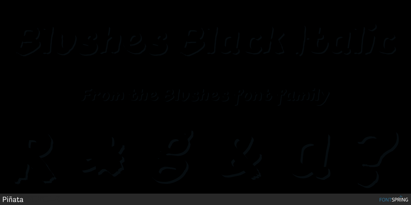 Download BlushesBlack Black Italic - Elegant Free Font