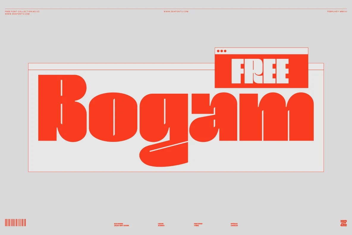 Free Download Bogam Font - Modern Minimalist Style