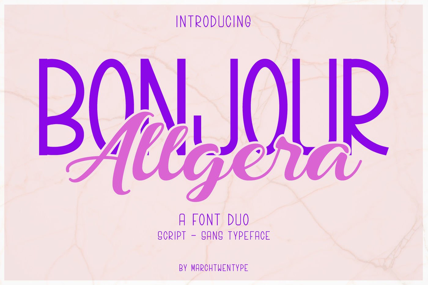 Download Bonjour Allgera Free - Chic & Modern Font