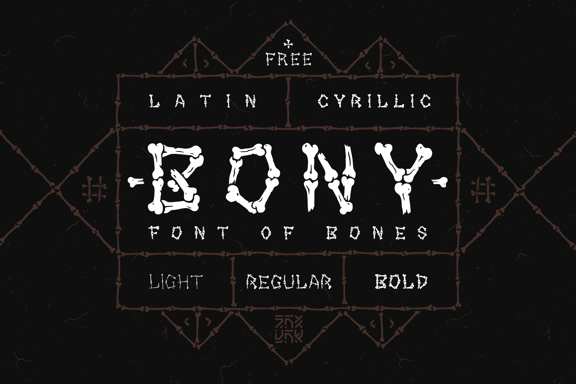 Download Bony Regular Font Free - Unique Display Typeface