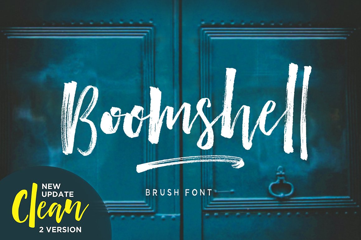 Скачайте бесплатно шрифт Boomshell Brush - стильный рукописный шрифт для креативных проектов