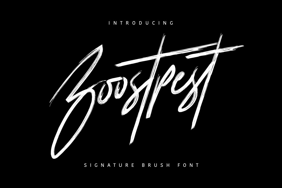 Download Boostpest Brush Font Free - Bold & Artistic Style