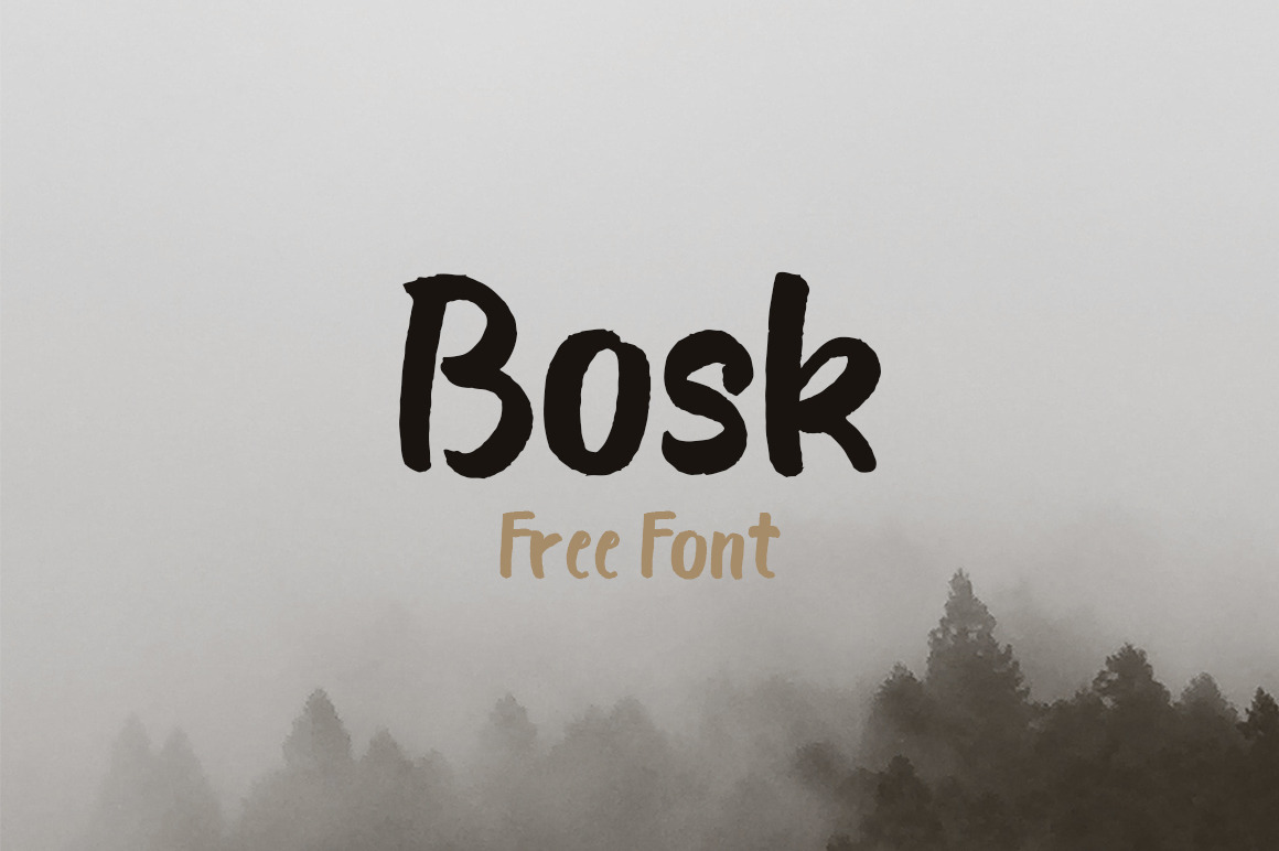 Download Bosk Brush Font Free - Artistic Brush Typeface