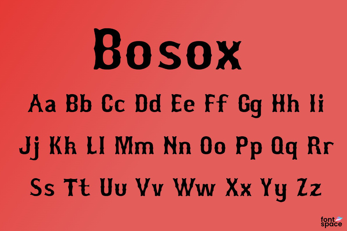 Bosox Schriftart: Kostenloser Download für kreatives Design