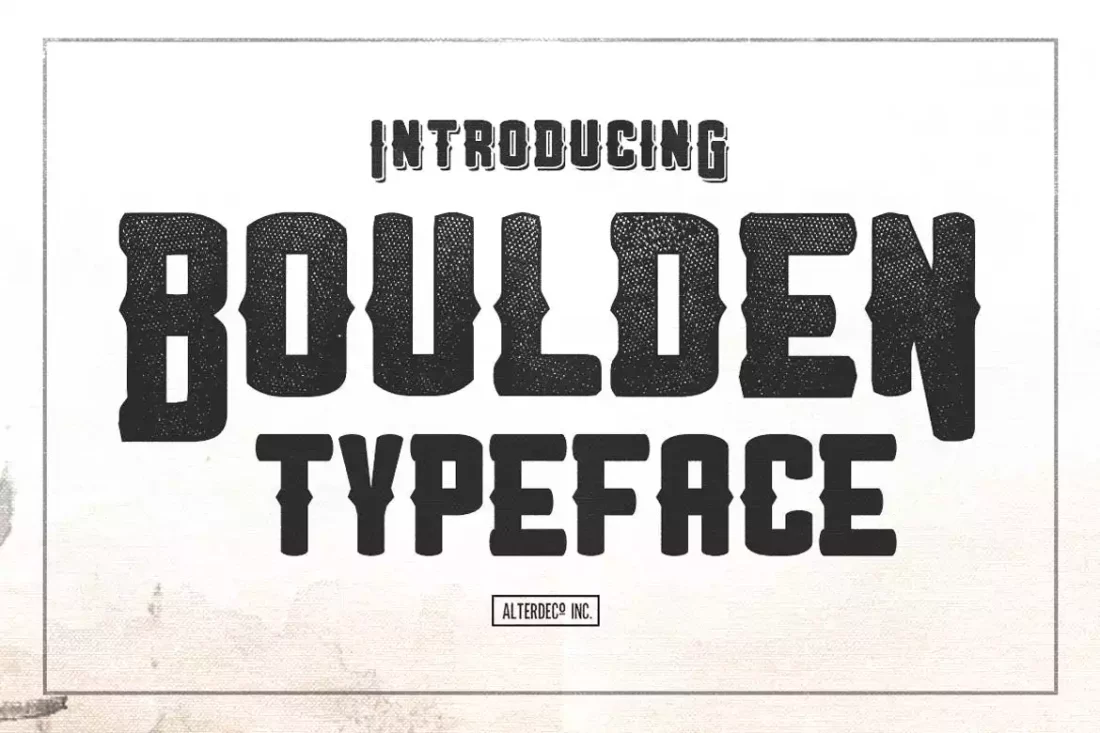 Download Boulden Typeface Free - Bold and Modern Design