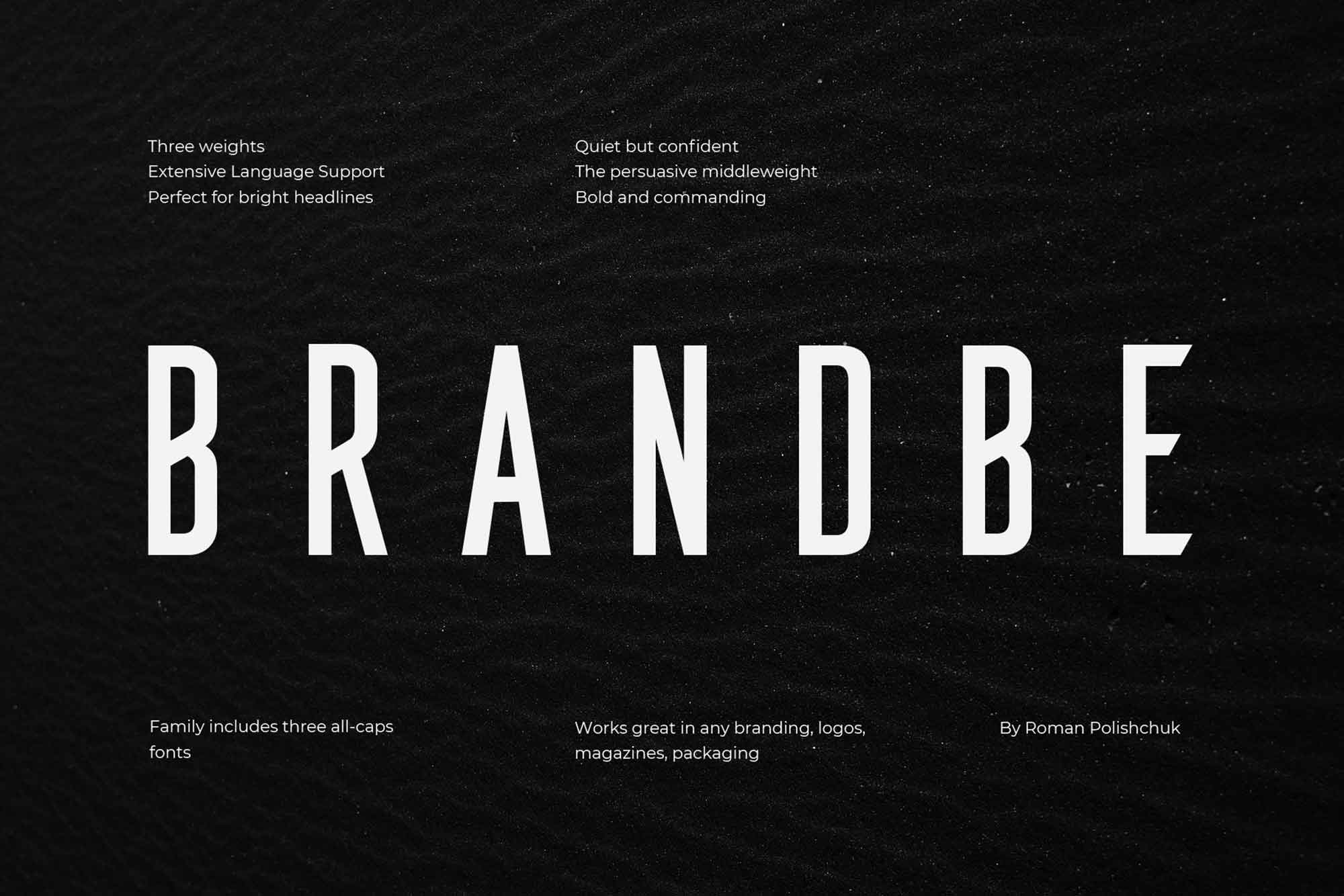 Download Brandbe Font Free - Unique & Stylish Display Type