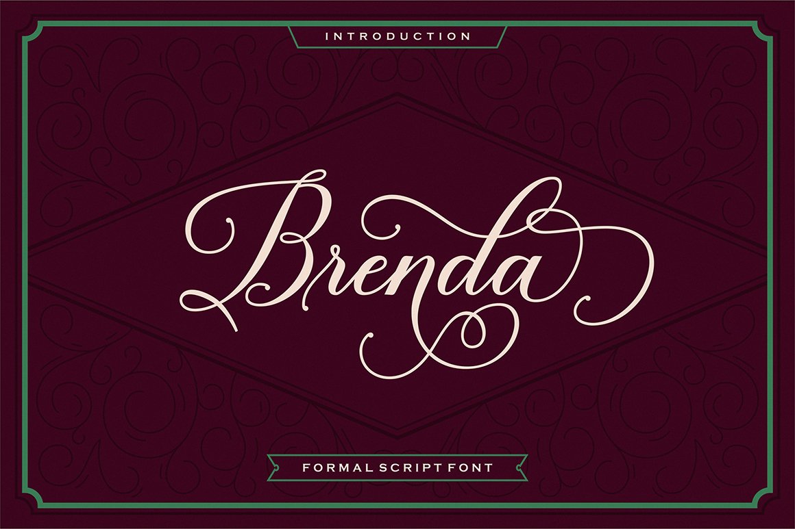 Скачайте бесплатно шрифт Brenda Script – Каллиграфия с шармом