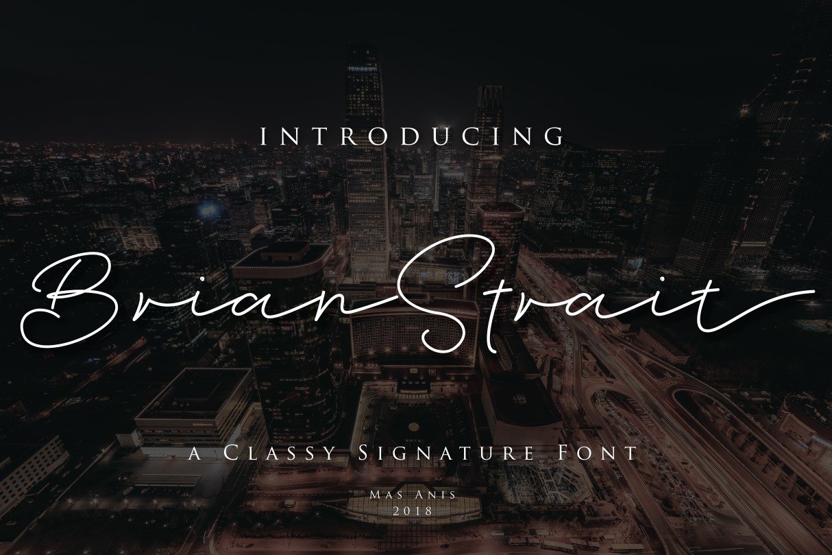 Download Brian Strait Font Free - Modern Versatile Type